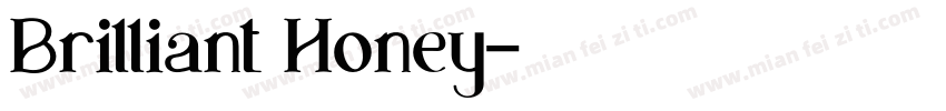 Brilliant Honey字体转换